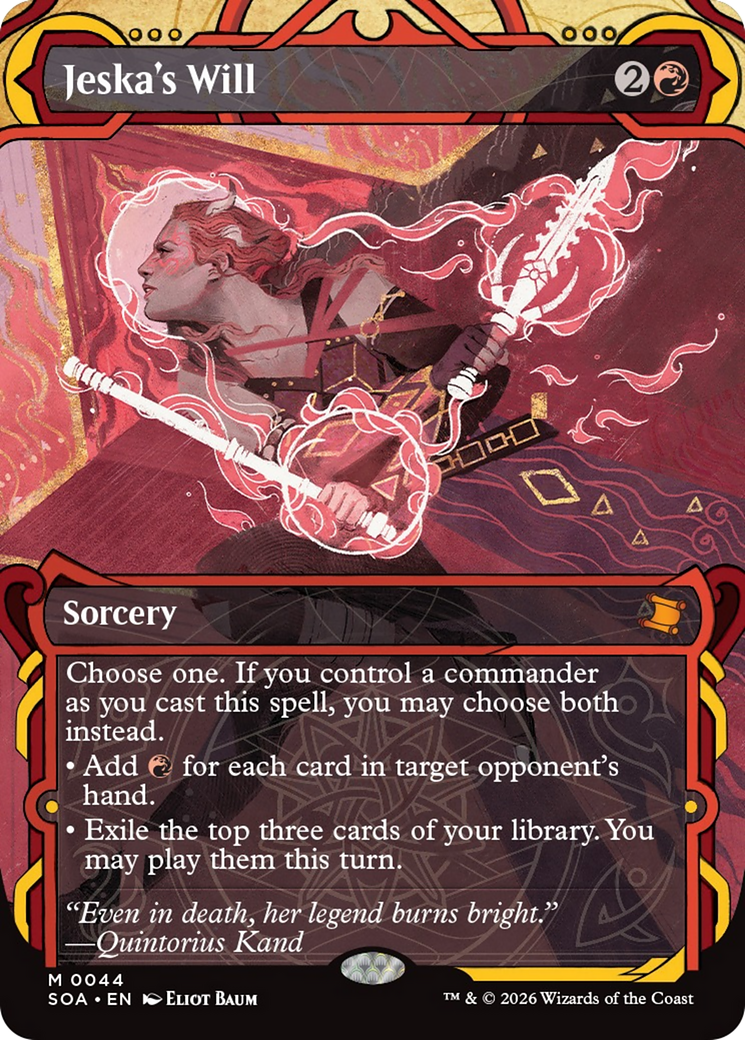 Jeska's Will [Secrets of Strixhaven: Mystical Archive] | Cards and Coasters CA