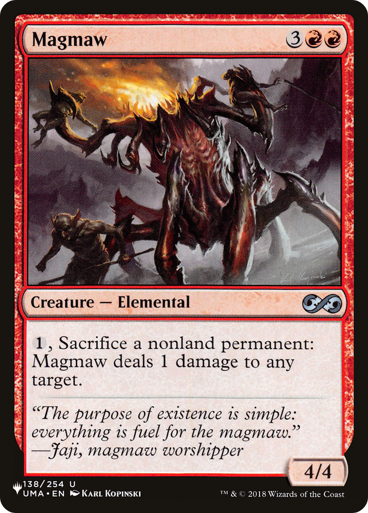 Magmaw [The List] | Cards and Coasters CA