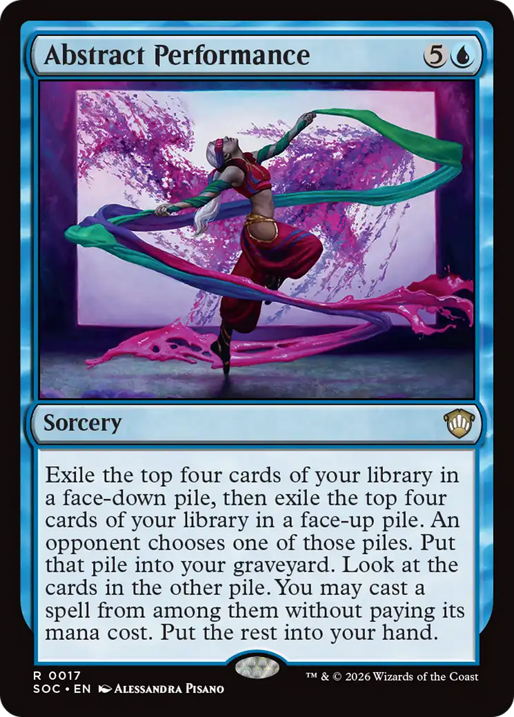 Abstract Performance [Secrets of Strixhaven Commander] | Cards and Coasters CA
