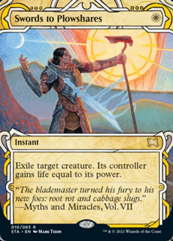 Swords to Plowshares (Foil Etched) [Strixhaven: Mystical Archive] | Cards and Coasters CA