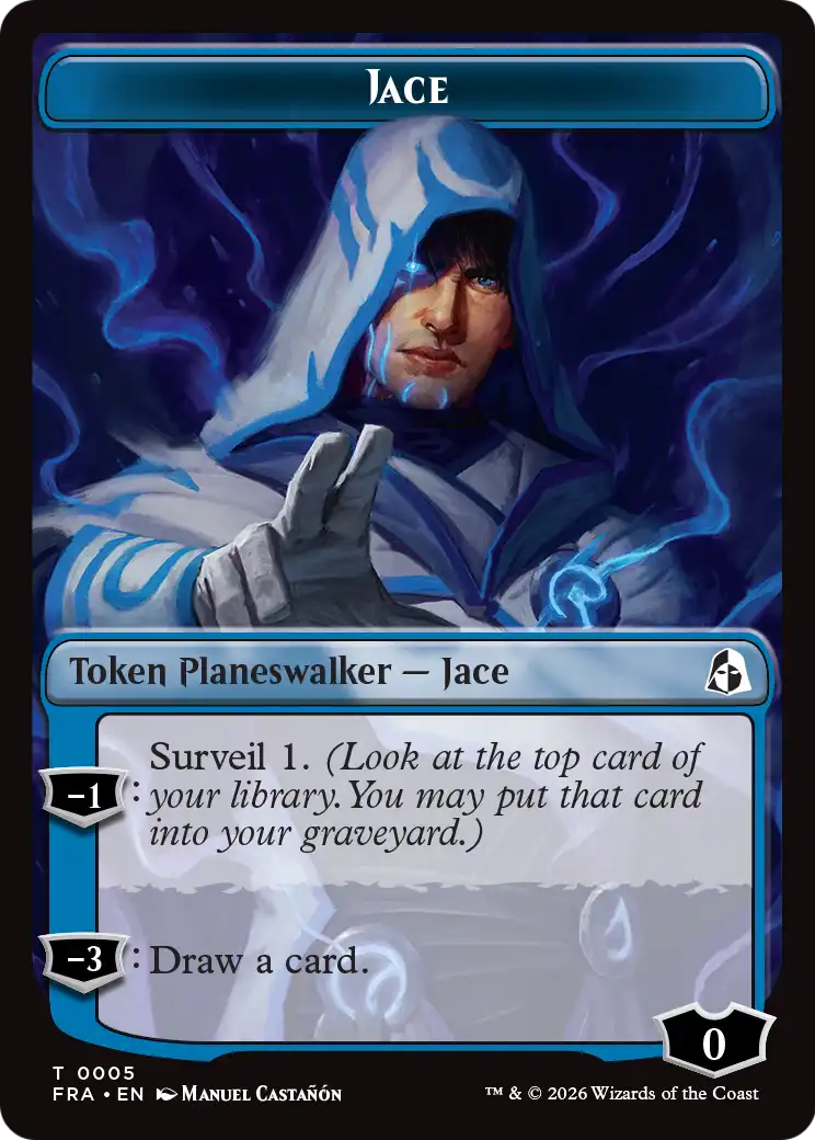 Illusion // Jace Double-Sided Token [Reality Fracture Tokens] | Cards and Coasters CA