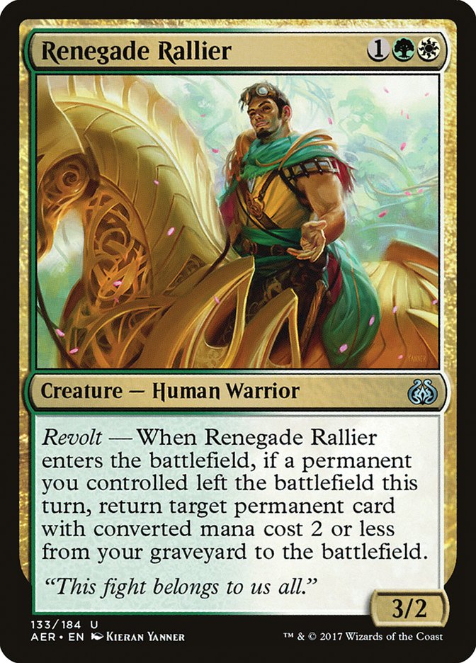 Renegade Rallier [Aether Revolt] | Cards and Coasters CA