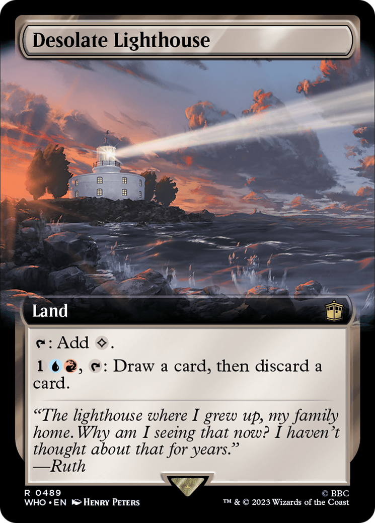 Desolate Lighthouse (Extended Art) [Doctor Who] | Cards and Coasters CA