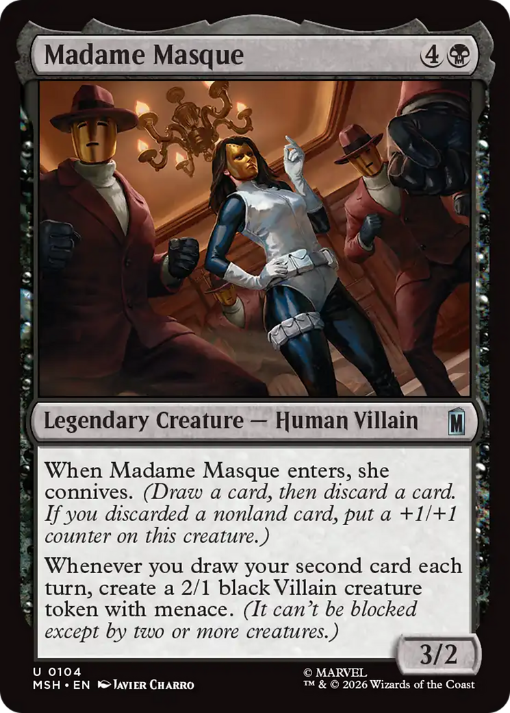 Madame Masque [Marvel Super Heroes] | Cards and Coasters CA