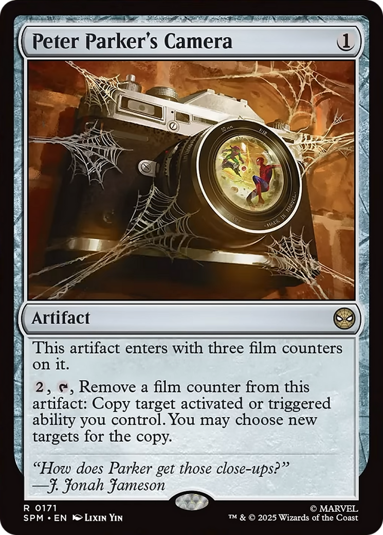 Peter Parker's Camera [Marvel's Spider-Man] | Cards and Coasters CA