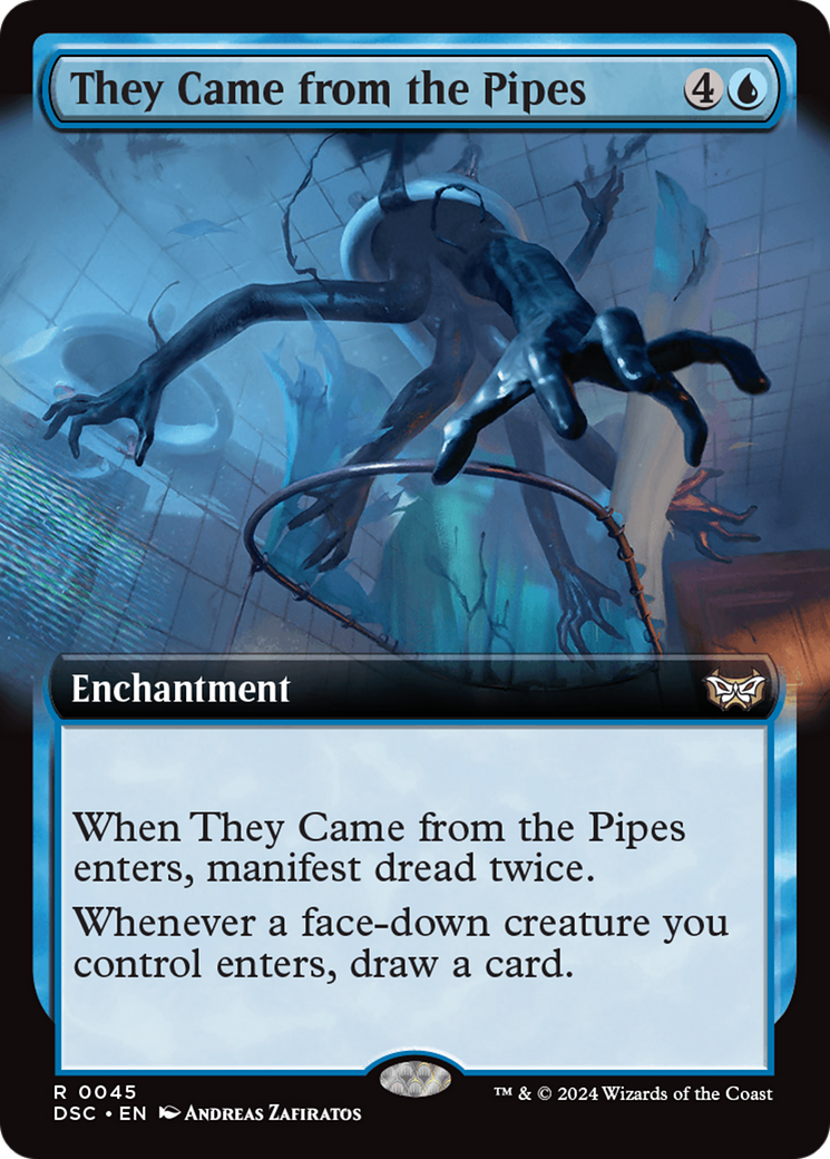 They Came from the Pipes (Extended Art) [Duskmourn: House of Horror Commander] | Cards and Coasters CA