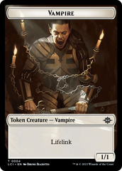 Vampire (0004) // Vampire Demon Double-Sided Token [The Lost Caverns of Ixalan Commander Tokens] | Cards and Coasters CA