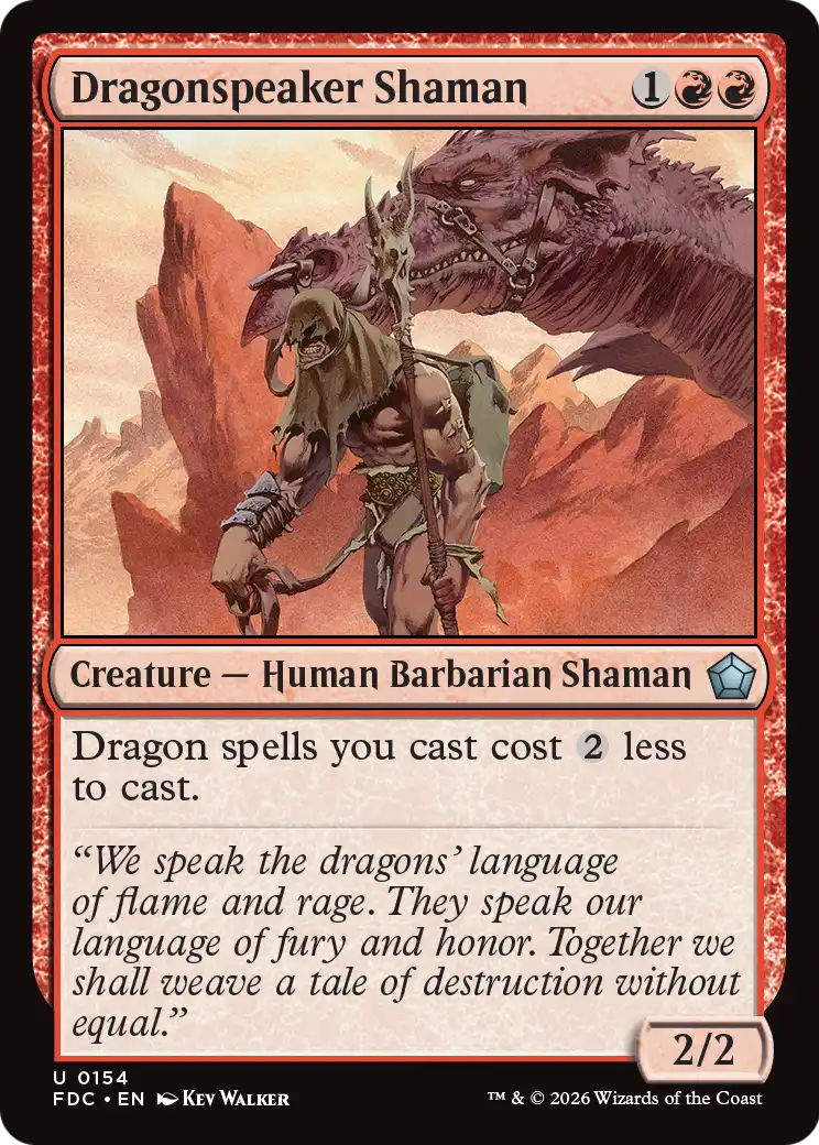 Dragonspeaker Shaman [Foundations Commander] | Cards and Coasters CA