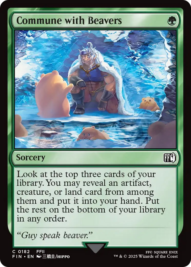 Commune with Beavers [FINAL FANTASY] | Cards and Coasters CA