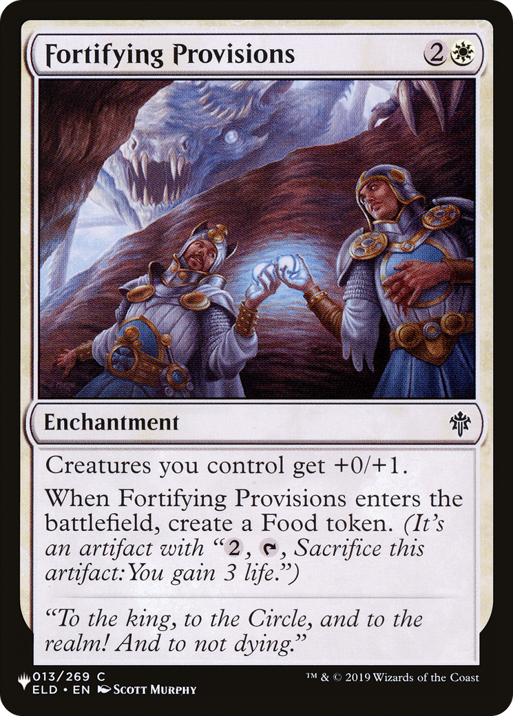 Fortifying Provisions [The List] | Cards and Coasters CA