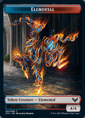 Elemental // Inkling Double-Sided Token [Strixhaven: School of Mages Tokens] | Cards and Coasters CA