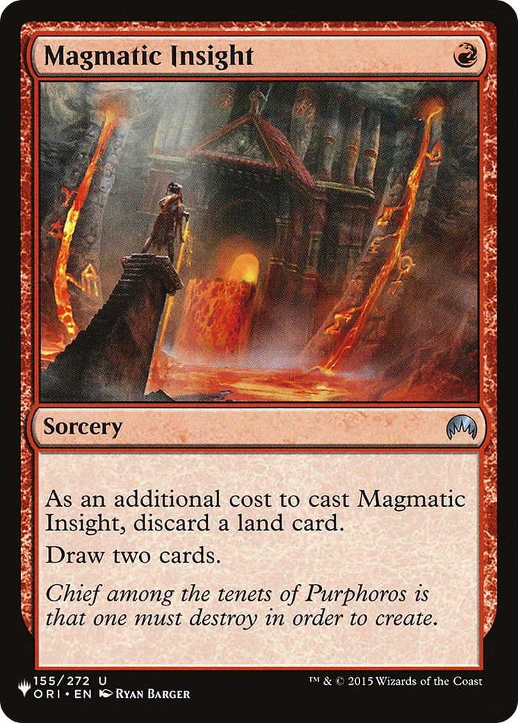 Magmatic Insight [The List Reprints] | Cards and Coasters CA