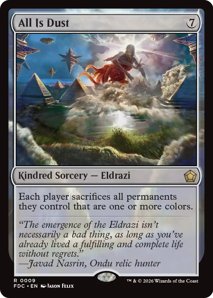 All Is Dust [Foundations Commander] | Cards and Coasters CA