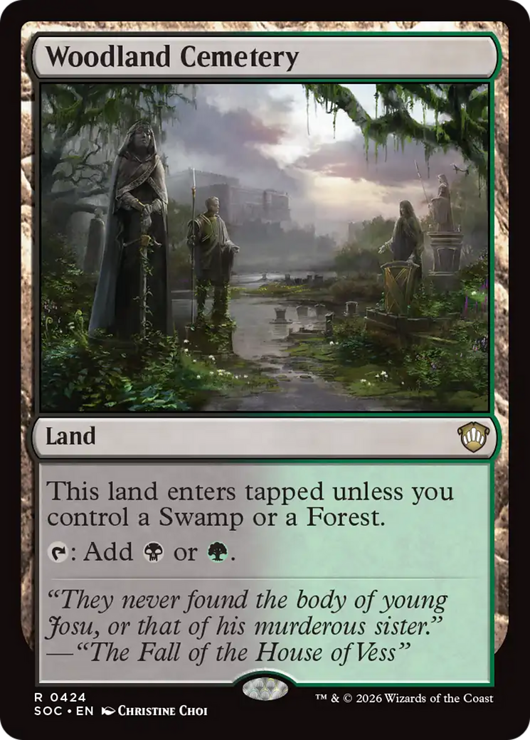 Woodland Cemetery [Secrets of Strixhaven Commander] | Cards and Coasters CA