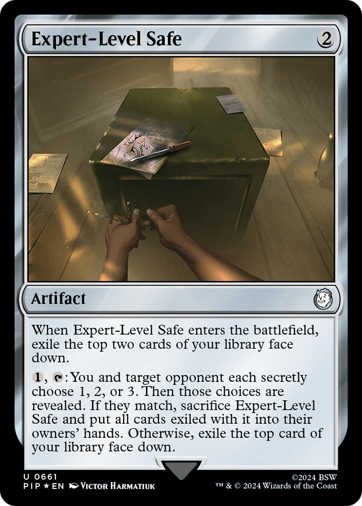 Expert-Level Safe (Surge Foil) [Fallout] | Cards and Coasters CA