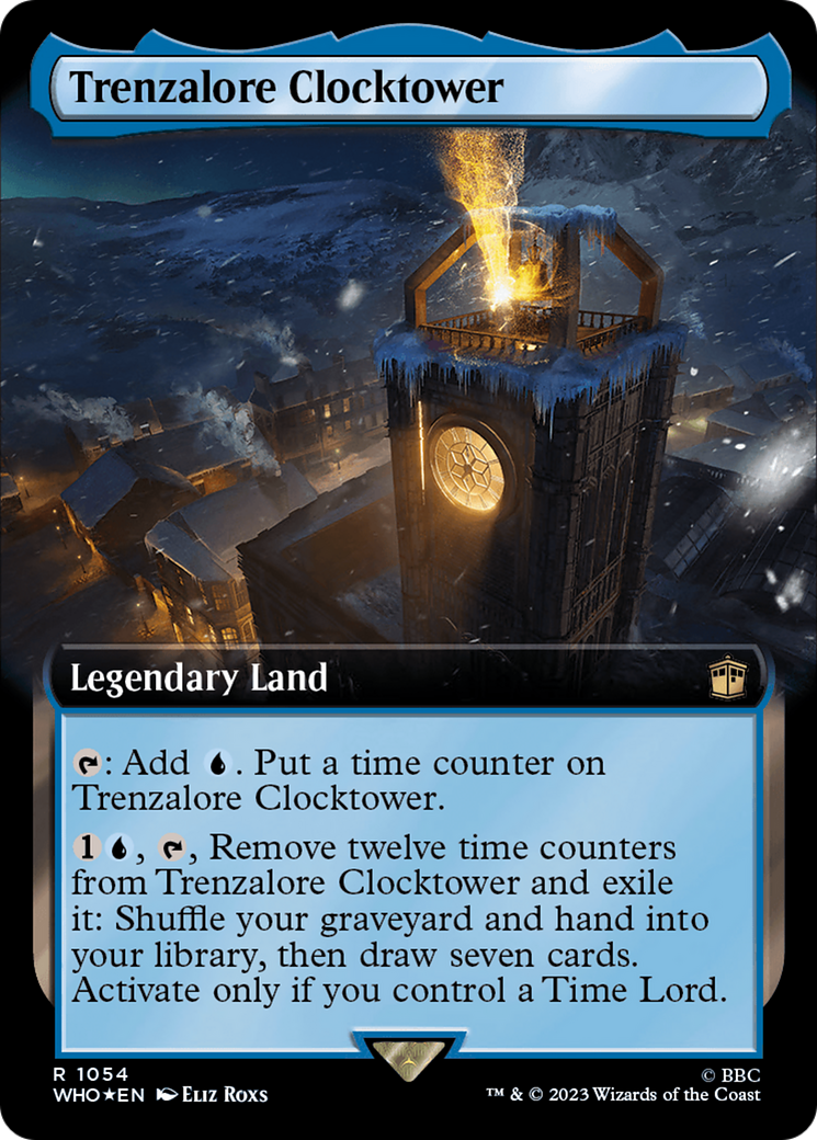 Trenzalore Clocktower (Extended Art) (Surge Foil) [Doctor Who] | Cards and Coasters CA