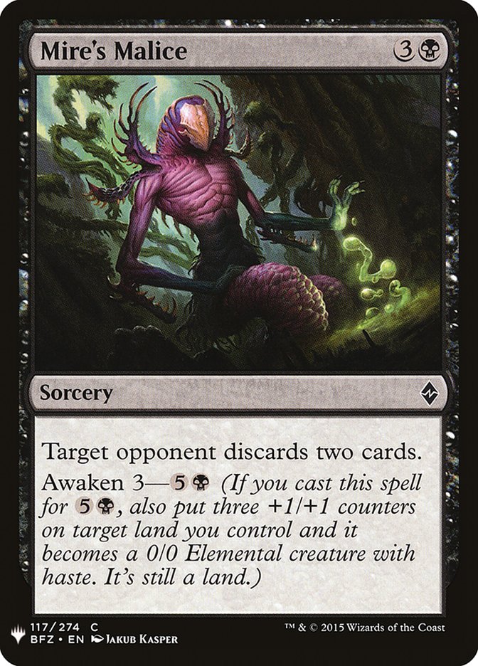 Mire's Malice [Mystery Booster] | Cards and Coasters CA