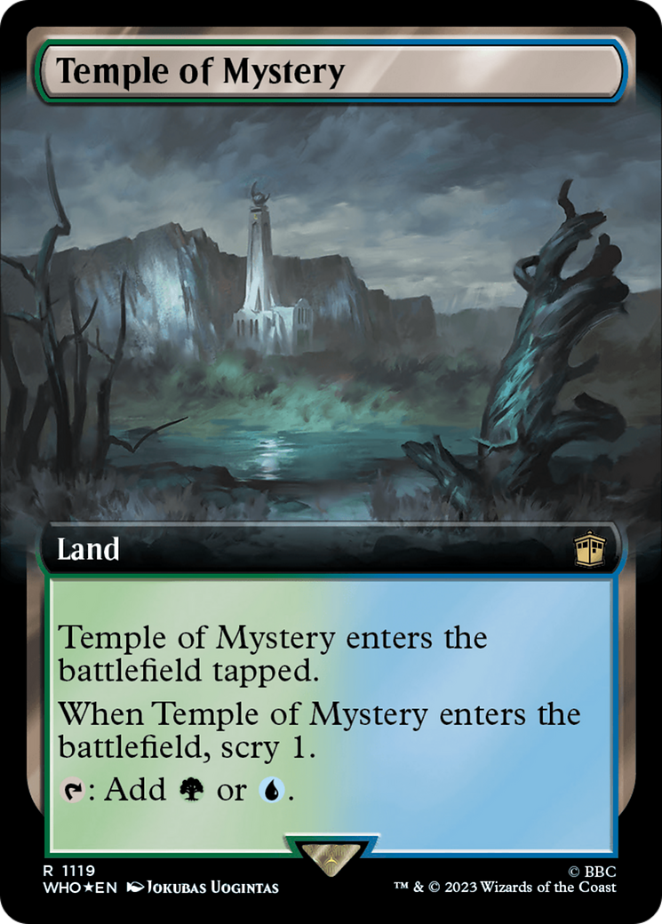 Temple of Mystery (Extended Art) (Surge Foil) [Doctor Who] | Cards and Coasters CA