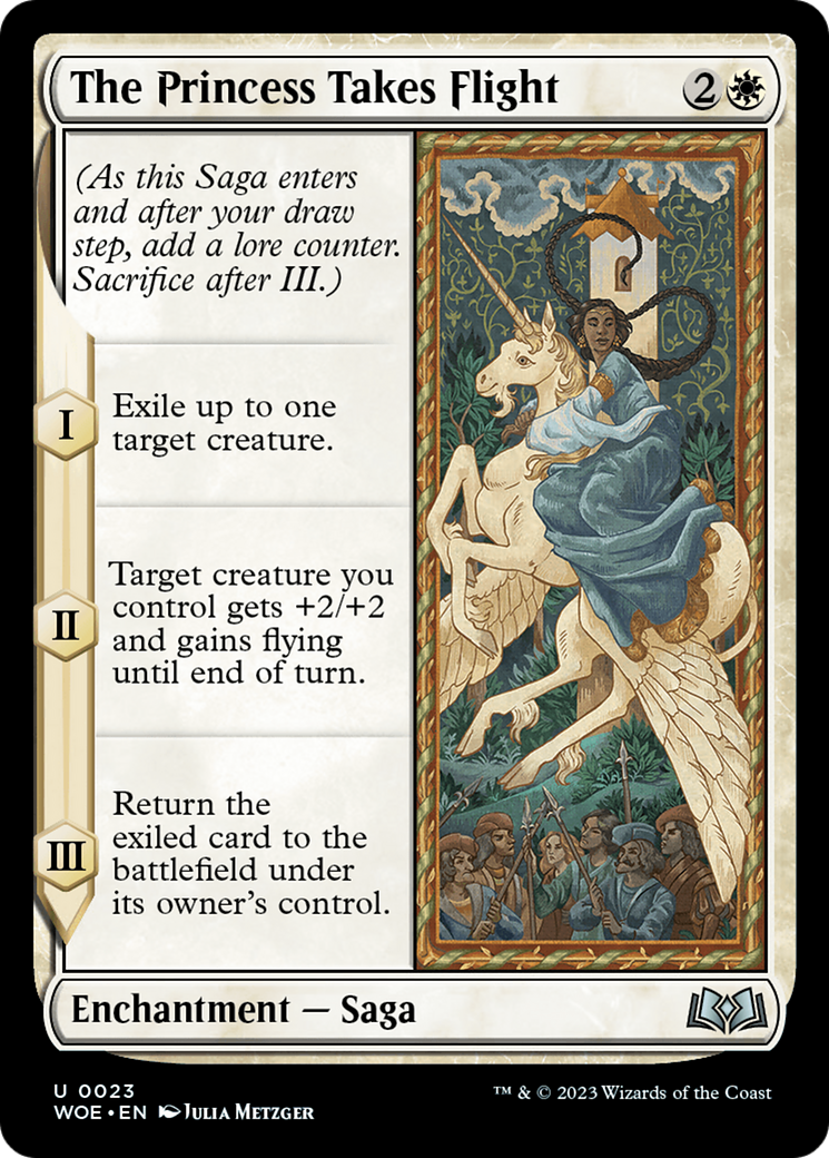 The Princess Takes Flight [Wilds of Eldraine] | Cards and Coasters CA