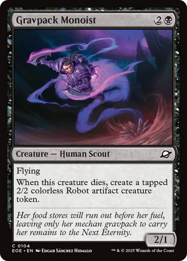 Gravpack Monoist [Edge of Eternities] | Cards and Coasters CA