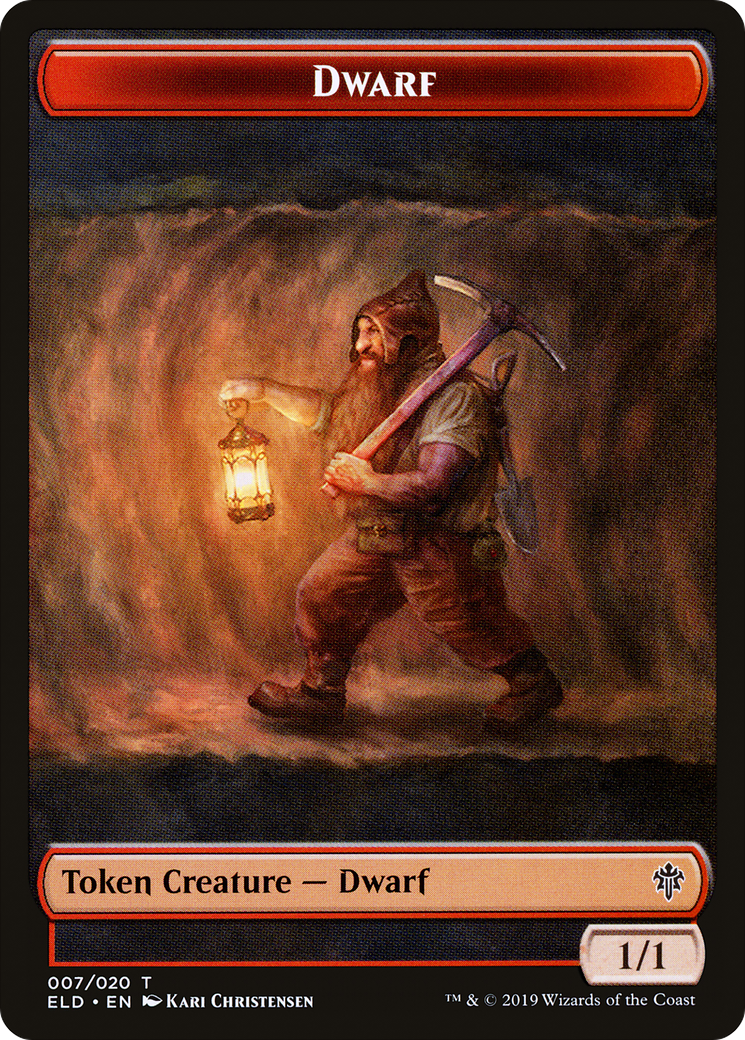 Soldier (UMA) // Dwarf (ELD) Double-Sided Token [The List] | Cards and Coasters CA