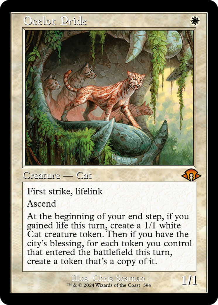 Ocelot Pride (Retro) [Modern Horizons 3] | Cards and Coasters CA