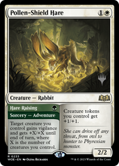 Pollen-Shield Hare // Hare Raising (Promo Pack) [Wilds of Eldraine Promos] | Cards and Coasters CA