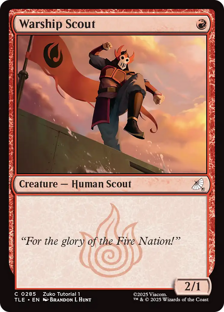 Warship scout (0285) [Avatar: The Last Airbender: Eternal-Legal] | Cards and Coasters CA