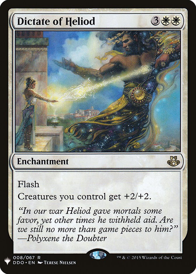 Dictate of Heliod [Mystery Booster] | Cards and Coasters CA