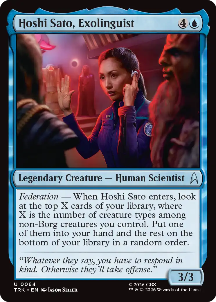 Hoshi Sato, Exolinguist [Star Trek] | Cards and Coasters CA