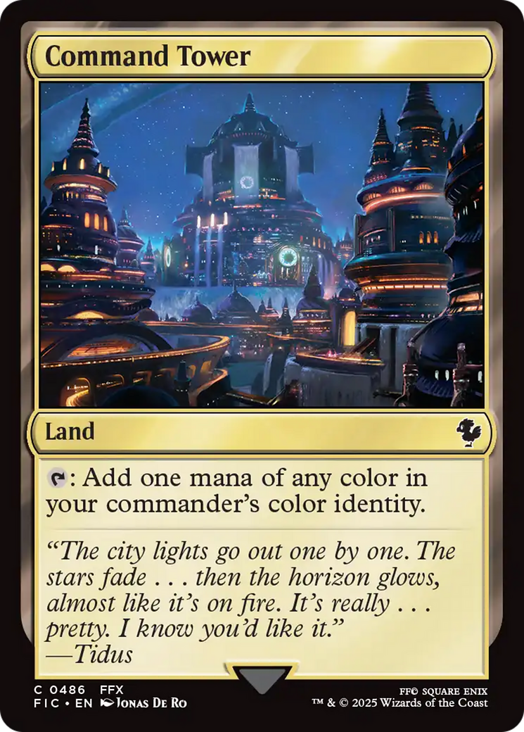 Command Tower (0486) [FINAL FANTASY Commander] | Cards and Coasters CA