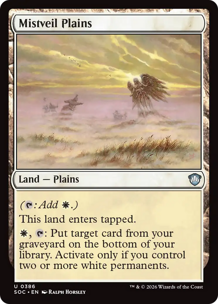 Mistveil Plains [Secrets of Strixhaven Commander] | Cards and Coasters CA