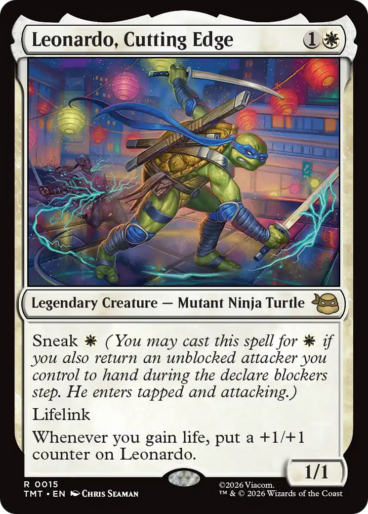 Leonardo, Cutting Edge [Teenage Mutant Ninja Turtles] | Cards and Coasters CA