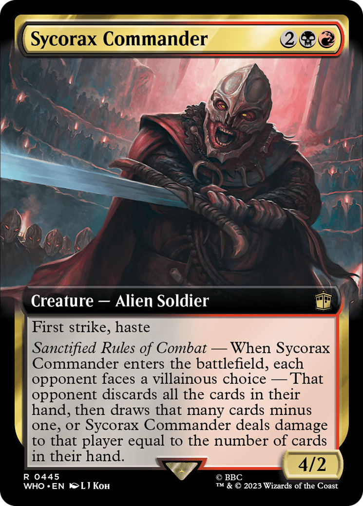 Sycorax Commander (Extended Art) [Doctor Who] | Cards and Coasters CA