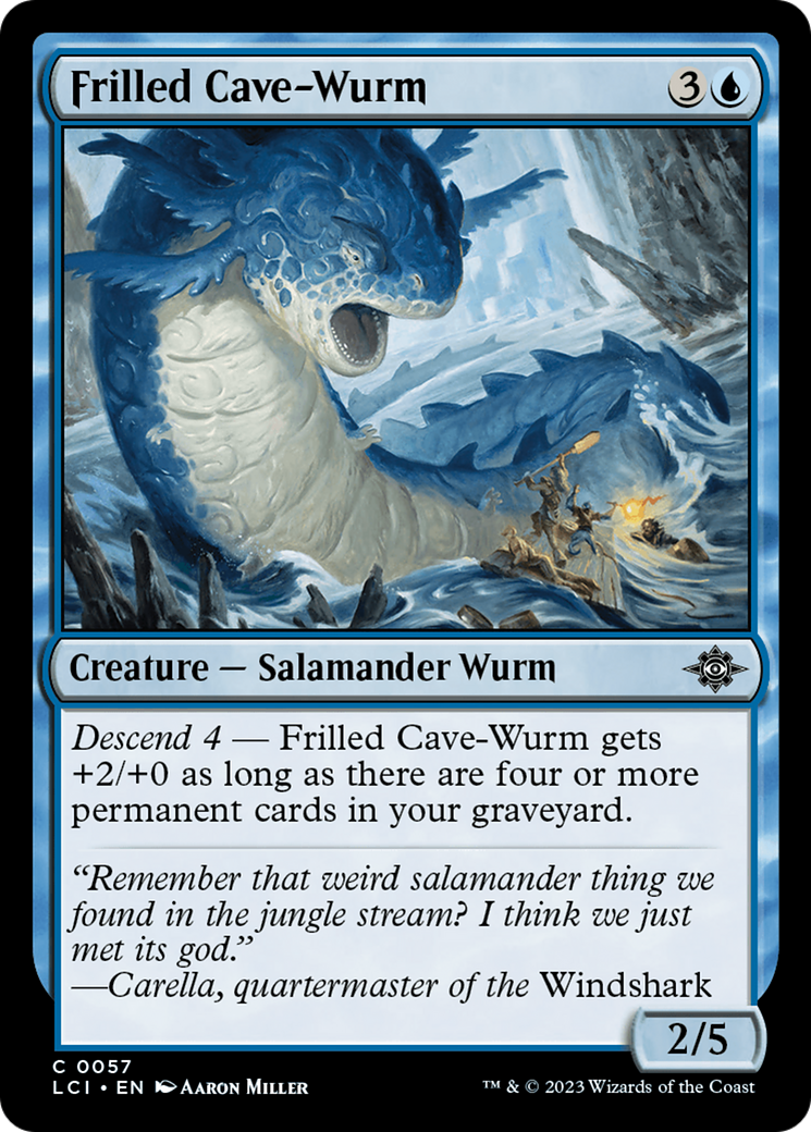 Frilled Cave-Wurm [The Lost Caverns of Ixalan] | Cards and Coasters CA