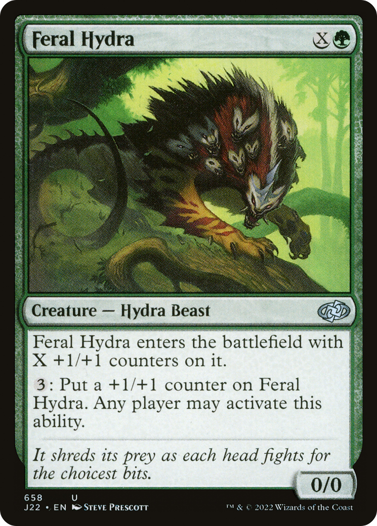 Feral Hydra [Jumpstart 2022] | Cards and Coasters CA