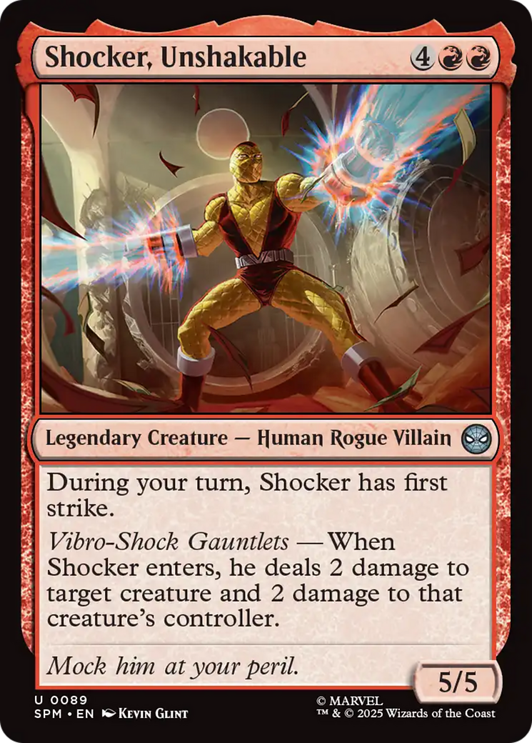 Shocker, Unshakable [Marvel's Spider-Man] | Cards and Coasters CA