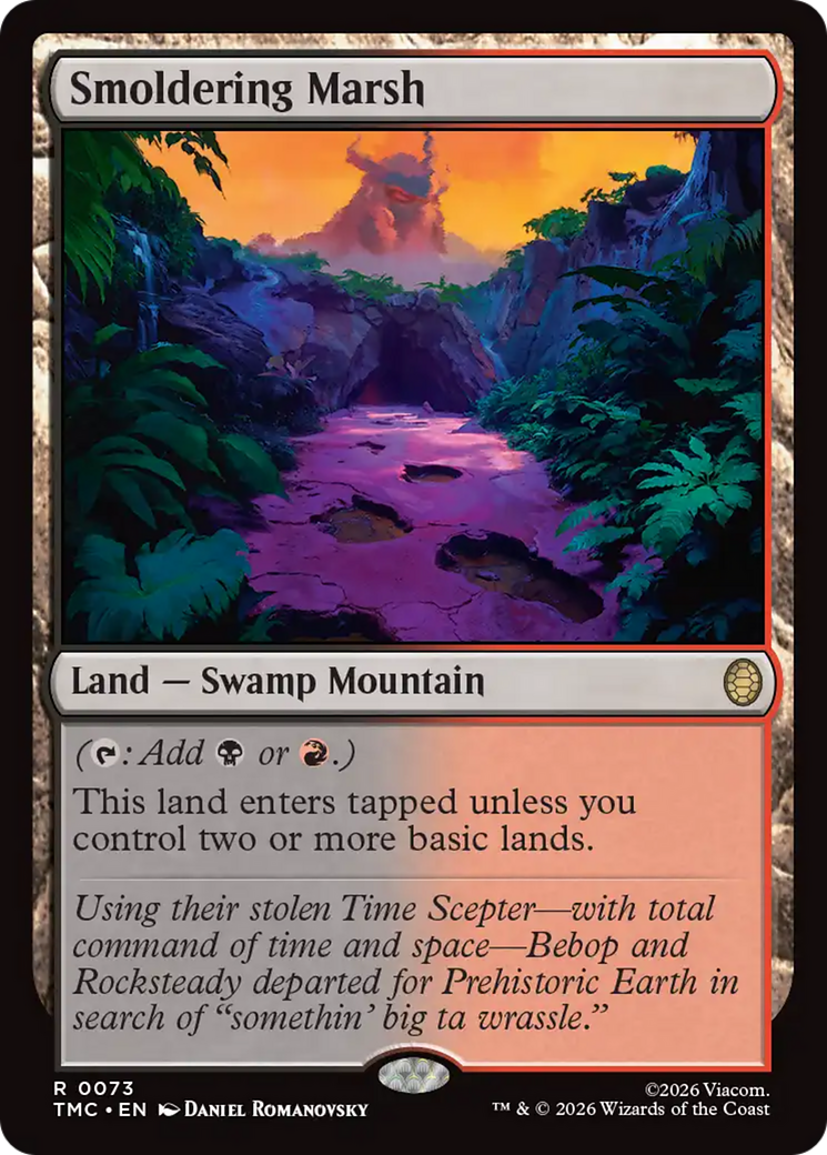 Smoldering Marsh [Teenage Mutant Ninja Turtles Commander] | Cards and Coasters CA