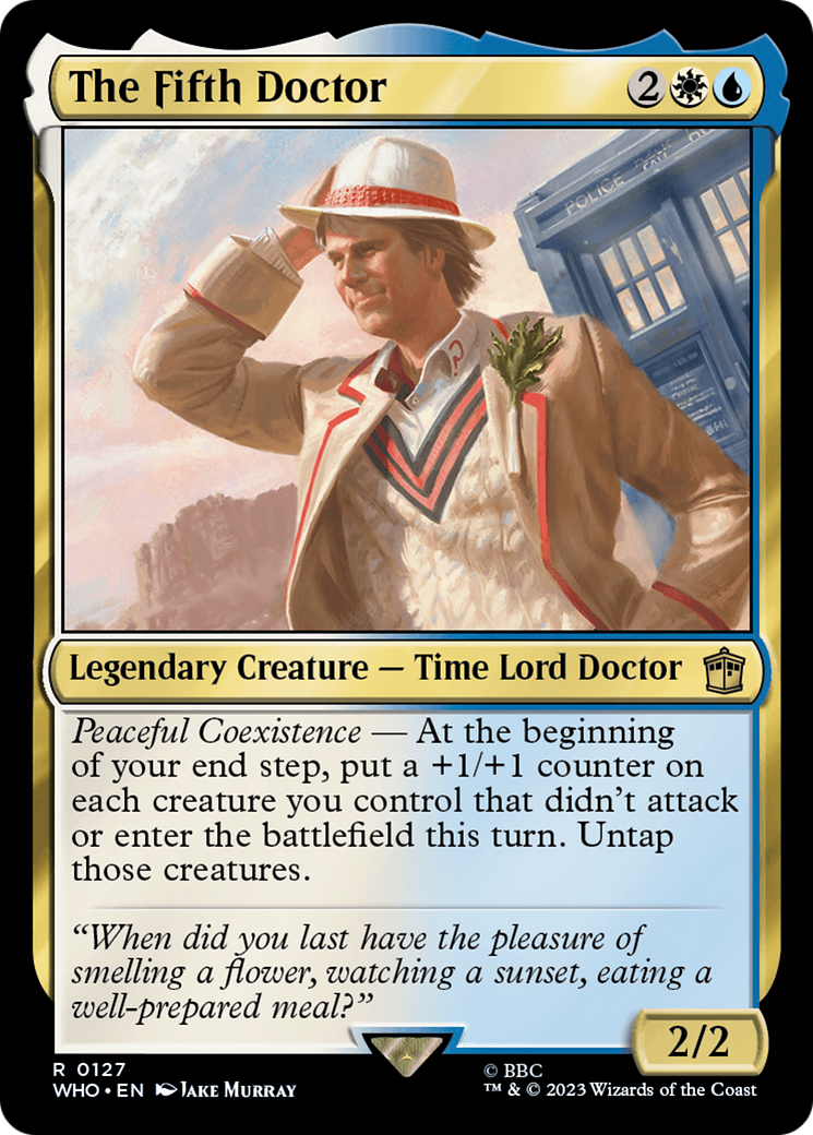 The Fifth Doctor [Doctor Who] | Cards and Coasters CA