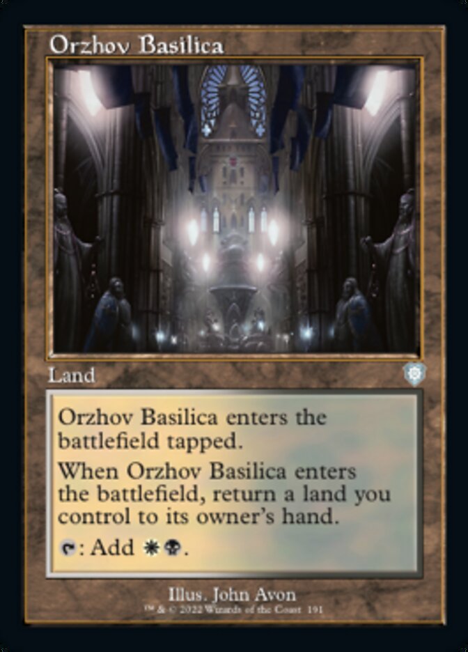 Orzhov Basilica (Retro) [The Brothers' War Commander] | Cards and Coasters CA
