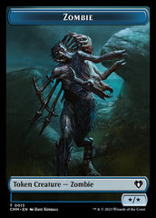 Human Soldier // Zombie (0013) Double-Sided Token [Commander Masters Tokens] | Cards and Coasters CA