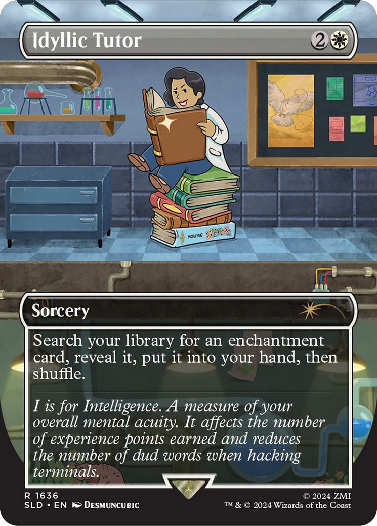 Idyllic Tutor (1636) (Rainbow Foil) [Secret Lair Drop Series] | Cards and Coasters CA
