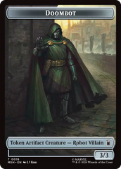 Merfolk // Doombot Double-Sided Token [Marvel Super Heroes Tokens] | Cards and Coasters CA