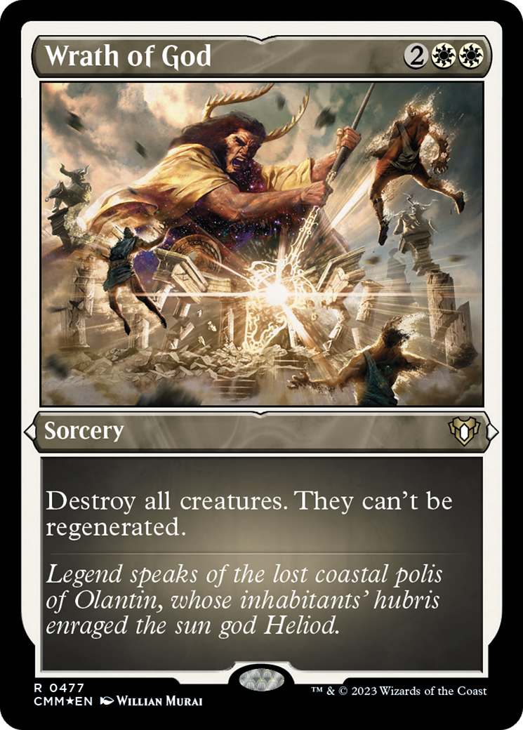 Wrath of God (Foil Etched) [Commander Masters] | Cards and Coasters CA