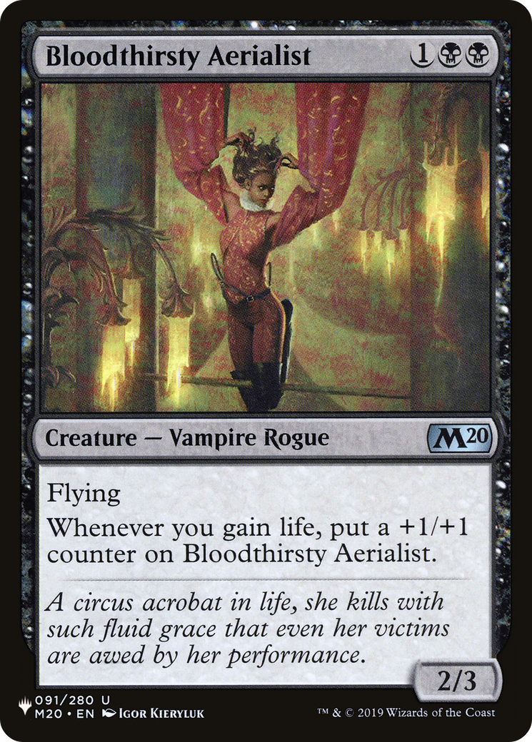 Bloodthirsty Aerialist [The List Reprints] | Cards and Coasters CA