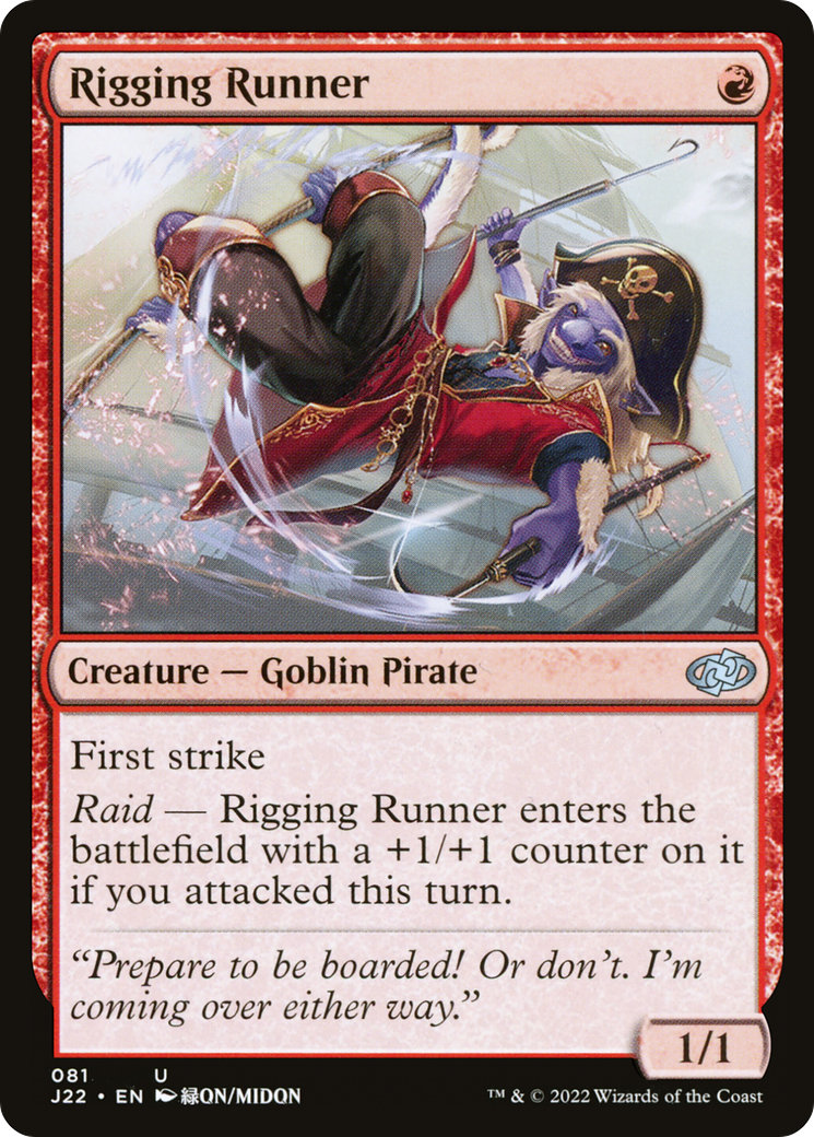 Rigging Runner [Jumpstart 2022] | Cards and Coasters CA