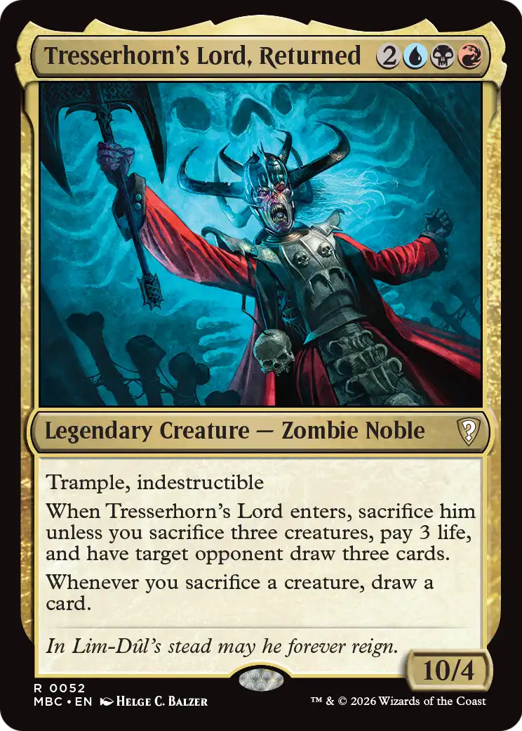 Tresserhorn's Lord, Returned [Mystery Booster: Commander Edition] | Cards and Coasters CA