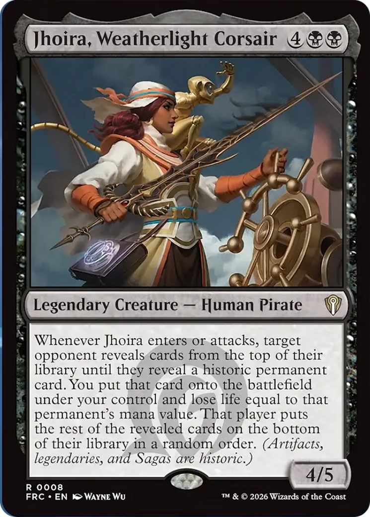 Jhoira, Weatherlight Corsair [Reality Fracture Commander] | Cards and Coasters CA