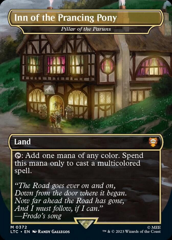 Inn of the Prancing Pony - Pillar of the Paruns [The Lord of the Rings: Tales of Middle-Earth Commander] | Cards and Coasters CA
