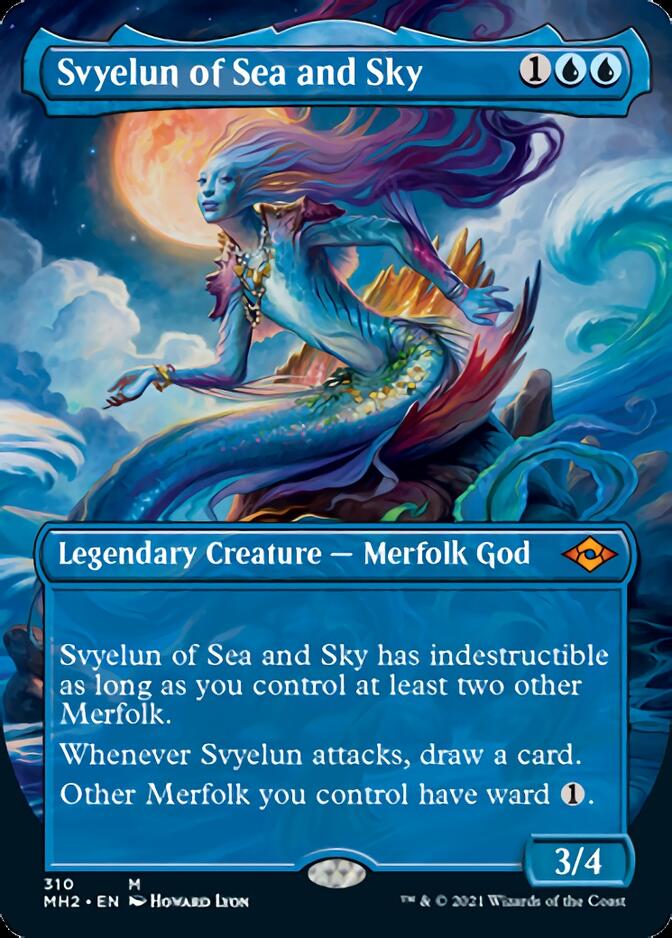 Svyelun of Sea and Sky (Borderless Alternate Art) [Modern Horizons 2] | Cards and Coasters CA